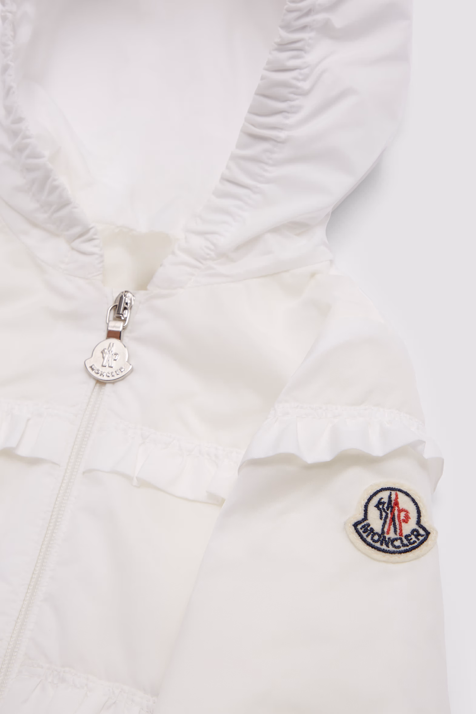 Hiti Hooded Rain Jacket Girl Off White Moncler 4